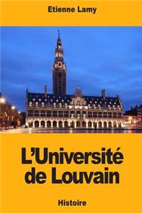 L'Université de Louvain