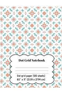 Dot Grid Journal - Dot Grid Notebook with Swimming Dolphins on Cover