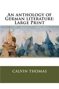An anthology of German literature