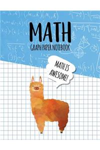 Math Graph Paper Notebook