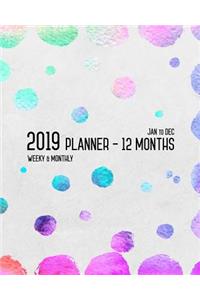 Planner 2019 12 Months