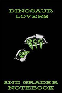 Dinosaur Lovers 2nd Grader Notebook