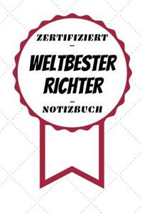 Notizbuch - Zertifiziert - Weltbester - Richter
