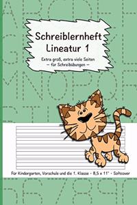 Schreiblernheft Lineatur 1