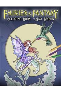 Fairies & Fantasy Coloring Book
