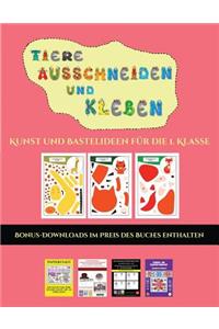 Kunst und Bastelideen für die 1. Klasse (Tiere ausschneiden und kleben)