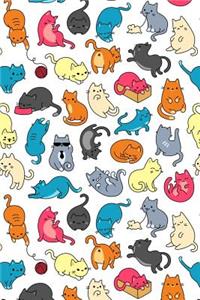 Journal Notebook For Cat Lovers Fun Cat Pattern 4
