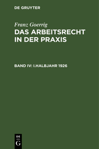 I.Halbjahr 1926