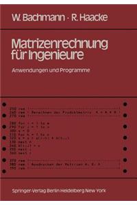 Matrizenrechnung Für Ingenieure