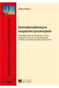 Satzmodusmarkierung Im Europaeischen Sprachvergleich