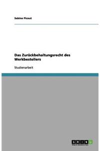 Das Zurückbehaltungsrecht des Werkbestellers