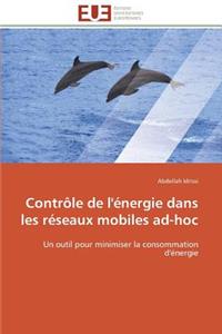 Contrôle de l'Énergie Dans Les Réseaux Mobiles Ad-Hoc