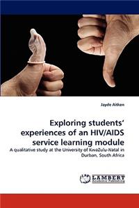 Exploring Students' Experiences of an HIV/AIDS Service Learning Module