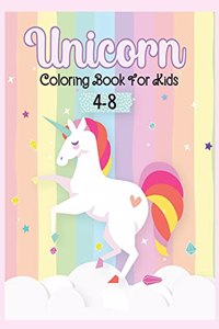 Unicorn Coloring Book for Kids 4-8