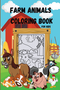 Farm Animals Coloring Book for Kids