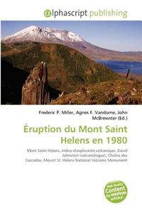Ruption Du Mont Saint Helens En 1980