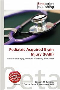 Pediatric Acquired Brain Injury (Pabi)