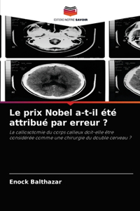 prix Nobel a-t-il été attribué par erreur ?