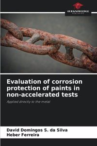 Evaluation of corrosion protection of paints in non-accelerated tests