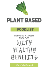 Plant Based FoodList and 4 weeks Meal Planner