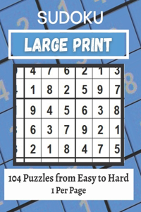 Large Print Sudoku Puzzle Book Easy to Hard