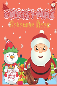 Christmas coloring book for kids age 3-5