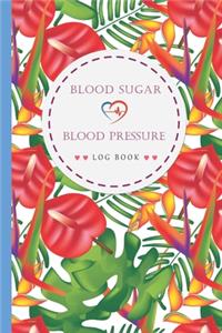 Blood Sugar & Blood Pressure Log Book