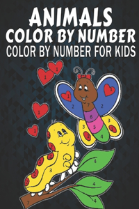 Animals Color By Number For Kids