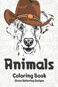 Animals - Coloring Book - Stress Relieving Designs