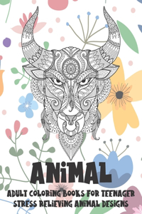 Adult Coloring Books for Teenager - Animal - Stress Relieving Animal Designs