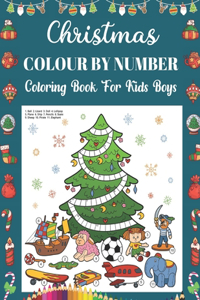 Christmas Colour By Number Coloring Book For Kids Boys