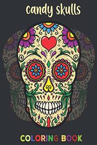 Candy Skulls Coloring Book