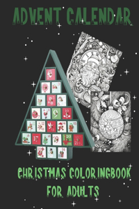 The Advent Calendar creative Coloring Book for Adults