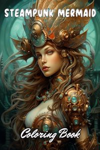 Steampunk Mermaid Coloring Book
