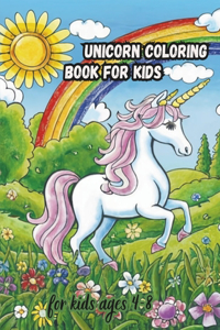 Unicorn Coloring Book For Kids ages 4-8
