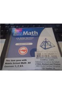 Holt Mathematics North Carolina: Student's Edition CD-ROM Course 2 2004