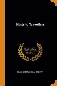 Hints to Travellers