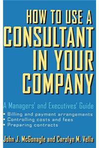 How to Use a Consultant in Your Company: A Managers' and Executives' Guide