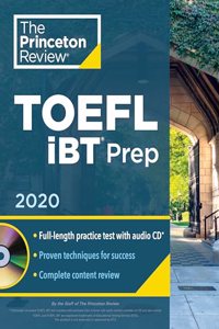 Princeton Review TOEFL IBT Prep with Audio CD, 2020