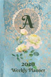 Plan On It 2020 Weekly Calendar Planner 15 Month Pocket Appointment Notebook - Monogram Letter A