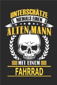Unterschätze Niemals Einen Alten Mann Mit Einem Fahrrad