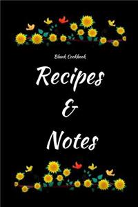 Blank Cookbook Recipes & Notes