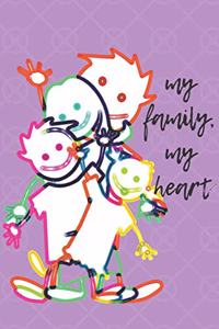 I Love My Family Blank Lined Journal Notebook