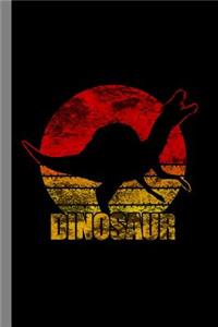 Dinosaur: Pre-Historic Creatures Gift For Zoologist and Animal Lovers (6x9) Lined Notebook To Write In