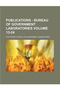 Publications - Bureau of Government Laboratories Volume 13-24
