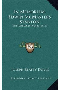 In Memoriam, Edwin McMasters Stanton