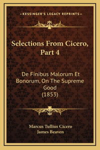 Selections from Cicero, Part 4