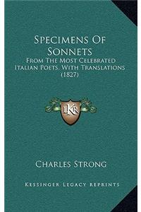 Specimens Of Sonnets