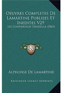 Oeuvres Completes De Lamartine Publiees Et Inedites V29