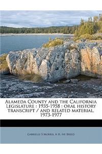 Alameda County and the California Legislature